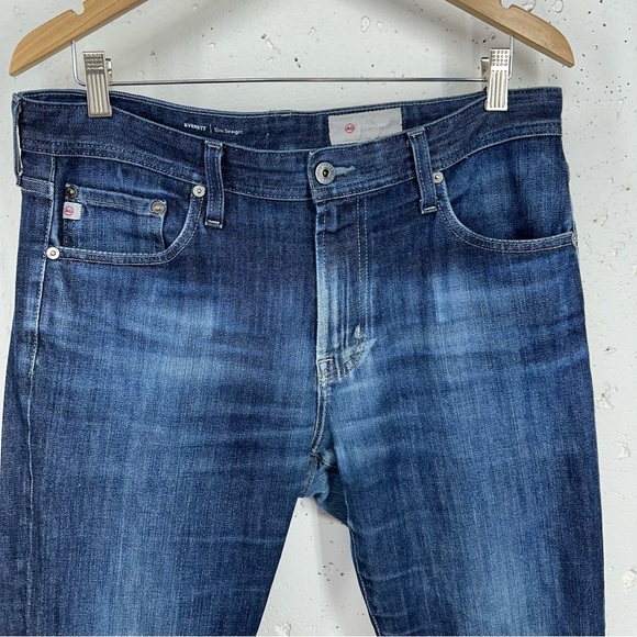 AG Adriano Goldschmied 33 x 33.7” Everett Slim Straight 360 Japanese Denim Jeans - Picture 4 of 16